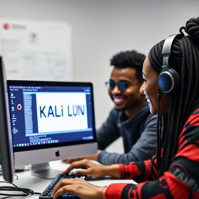 Cybersecurity and ethical hacking using Kali Linux, showcasing security tools and techniques for penetration testing and system protection